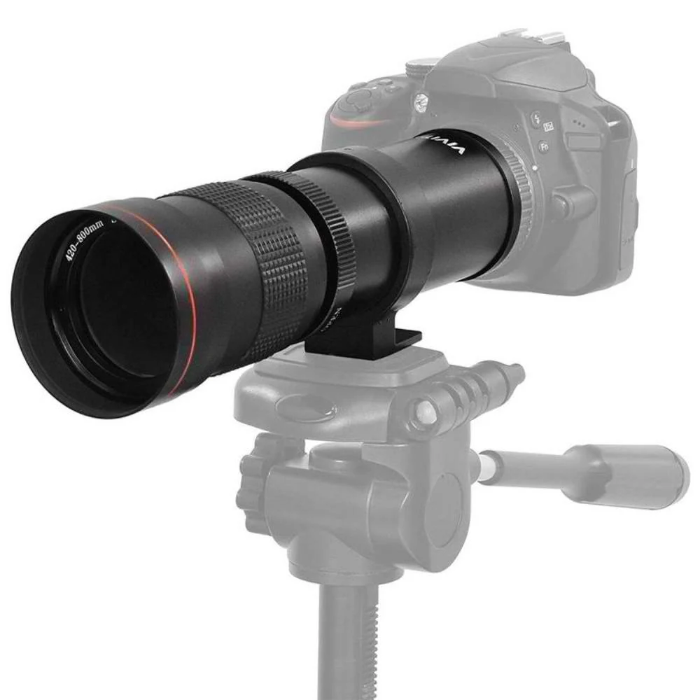 Vivitar 420-800mm F8.3 Telephoto Zoom Lens for Nikon + T-mount for Nikon + 2x Converter + UV CPL ND Kit + Lens Tissue + 3pc Cleaning Kit - Image 2