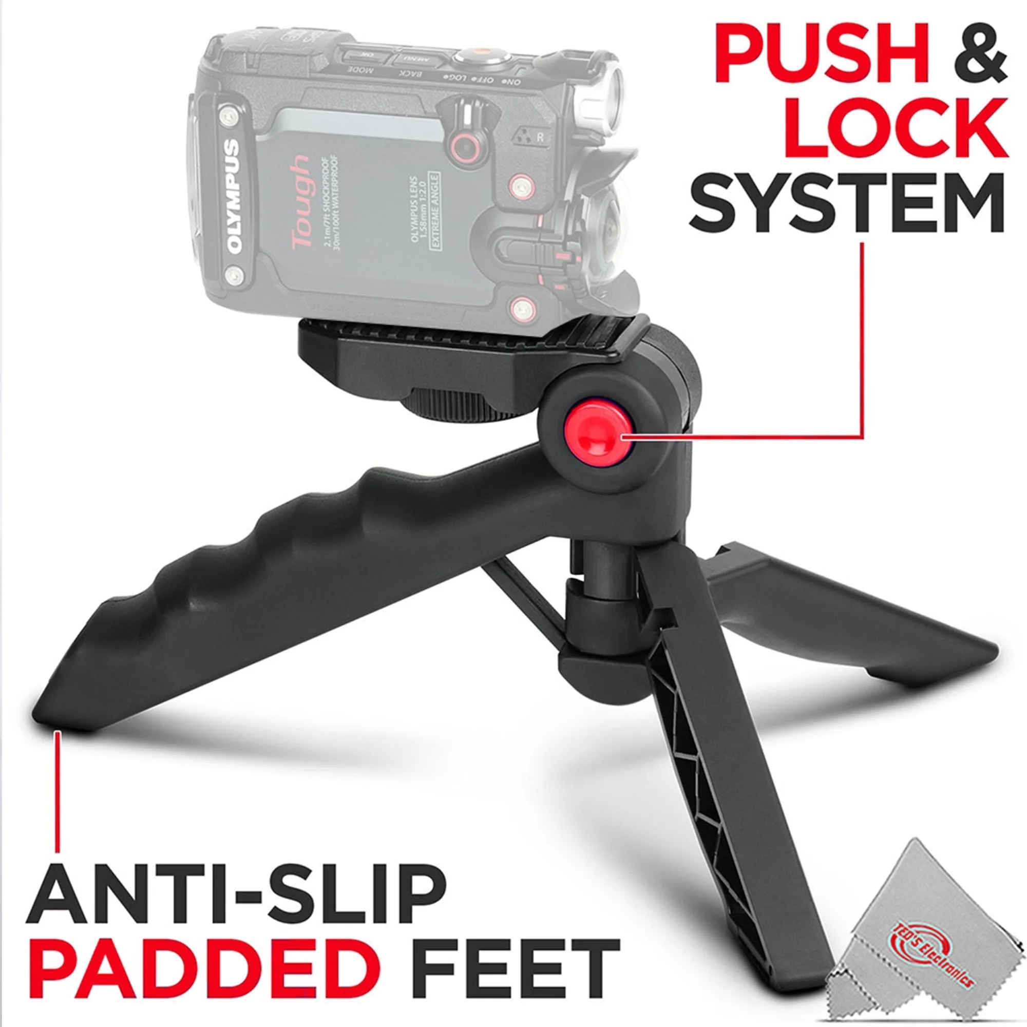 Vivitar Pistol Grip Tripod for Smartphones and Cameras - Image 6