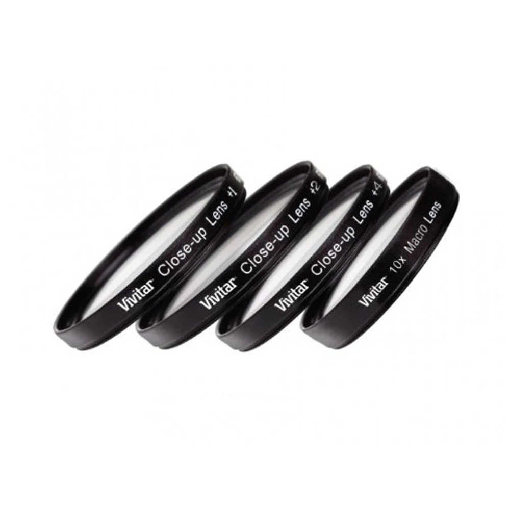 Vivitar 67mm Professional Close Up +1 +2 +4 & +10 Macro Close Up Kit + Lens Cap + Lens Cap Holder + 3 Piece Cleaning Kit for All 67mm Lenses - Image 2