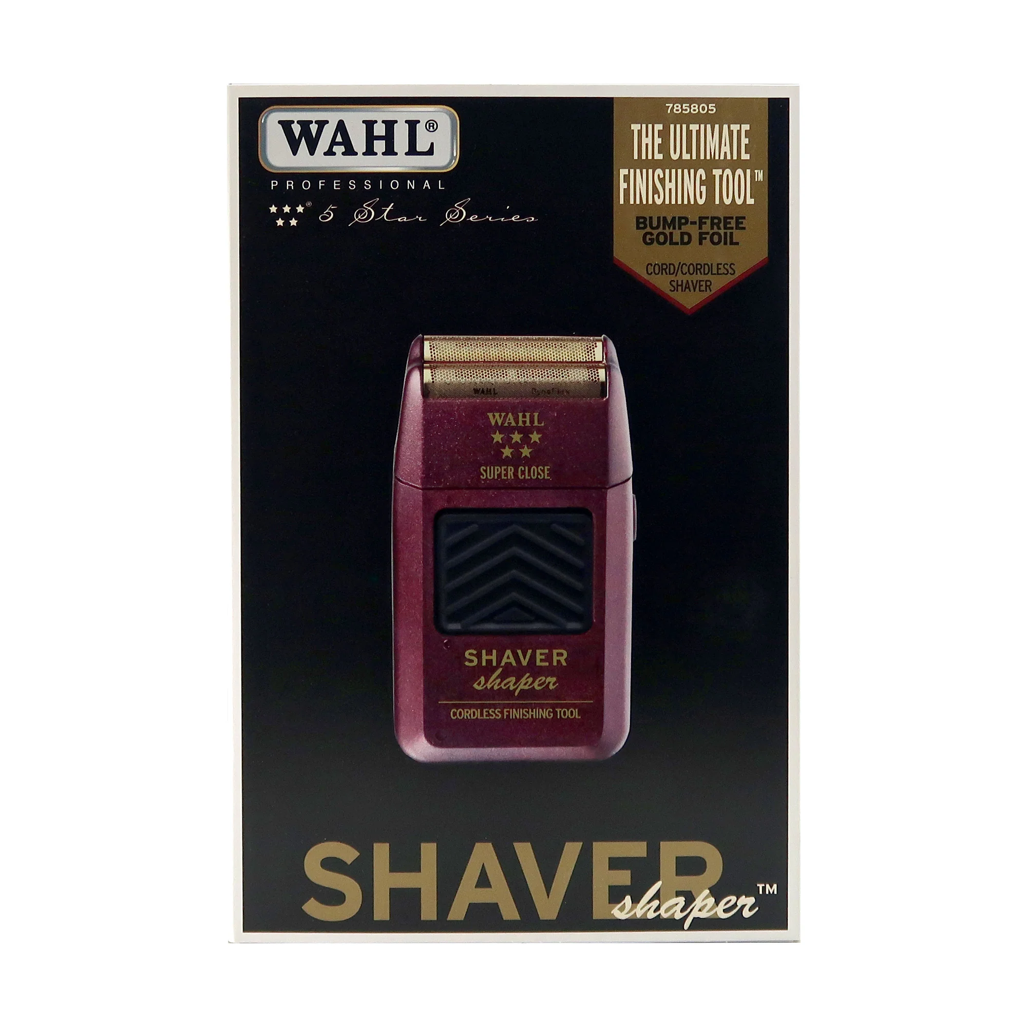 Wahl 5-Star Series Rechargeable Shaver/Shaper #8061-100 with Wahl 5-Star Balding Clipper #8110 and Neck Duster + Flat Top Comb - Image 7
