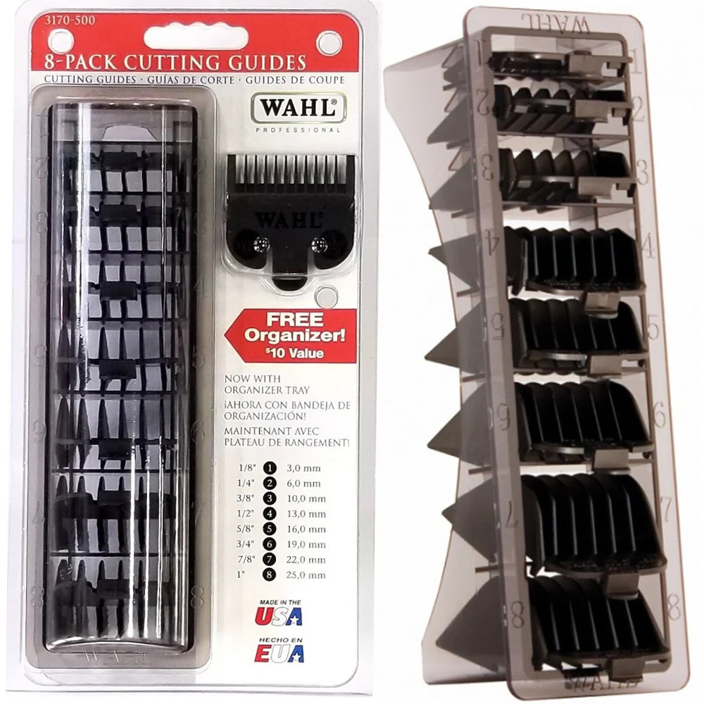 Wahl Professional Power Station Multi-Charge 3 Tools At Once #3023291 + Wahl 8 Pack Cutting Guides with Organizer - Black #3170-500 + Wahl Neck Duster #3722-100 - Image 5