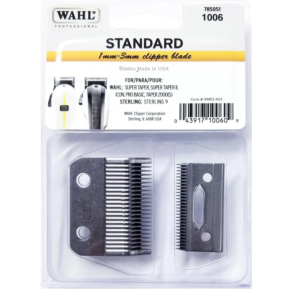 5x Wahl Standard 1mm-3mm Clipper Blade Replacement for Wahl Super Taper (II), Icon, Pro Basic and Taper 2000(S) - Image 4