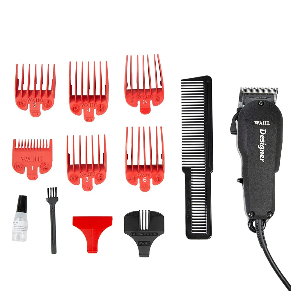 Wahl #8355-400 Designer Professional Vibrator Clipper Black W/6 Cutting Guides - Image 7