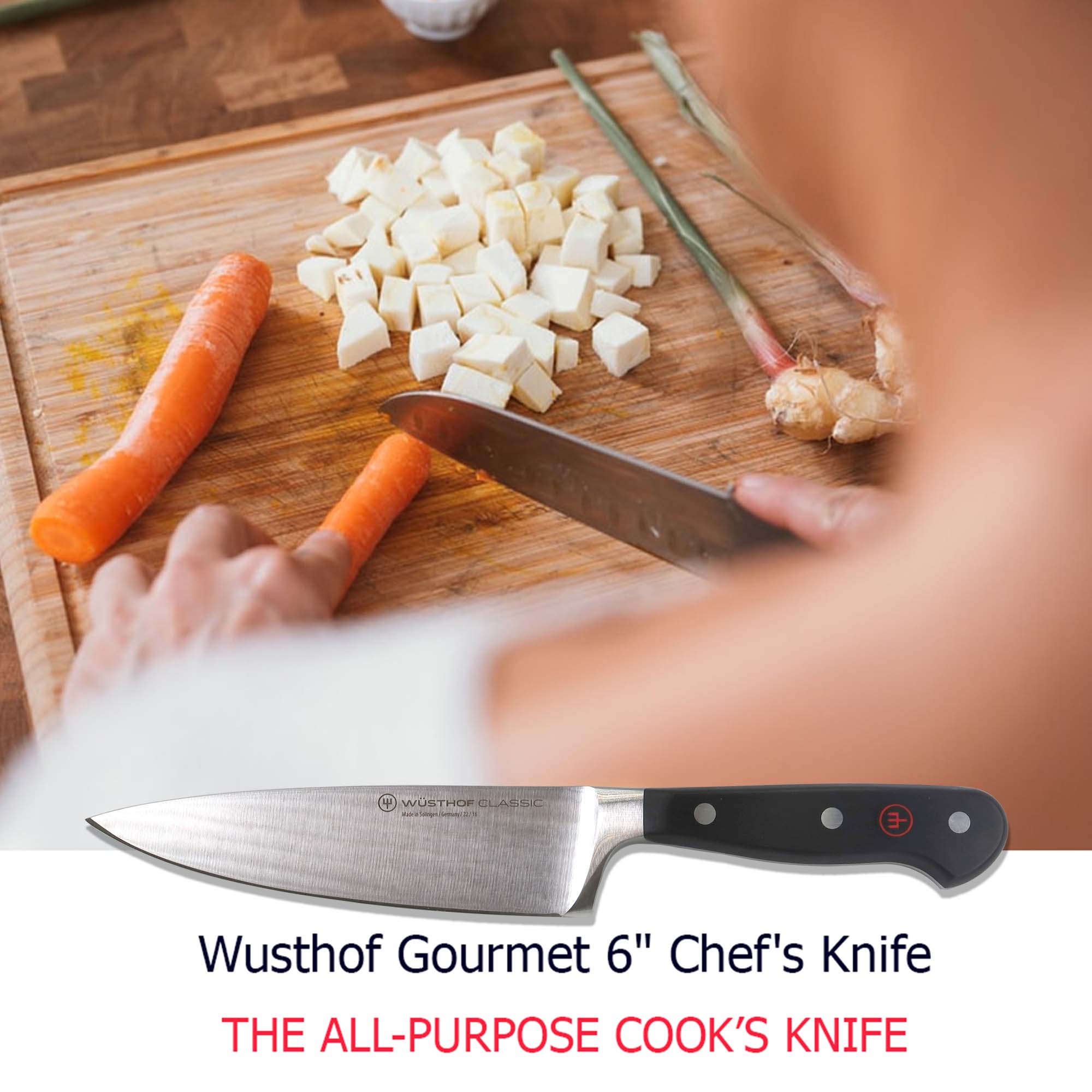 2x Wusthof Classic 6" Chef's Knife - Image 5
