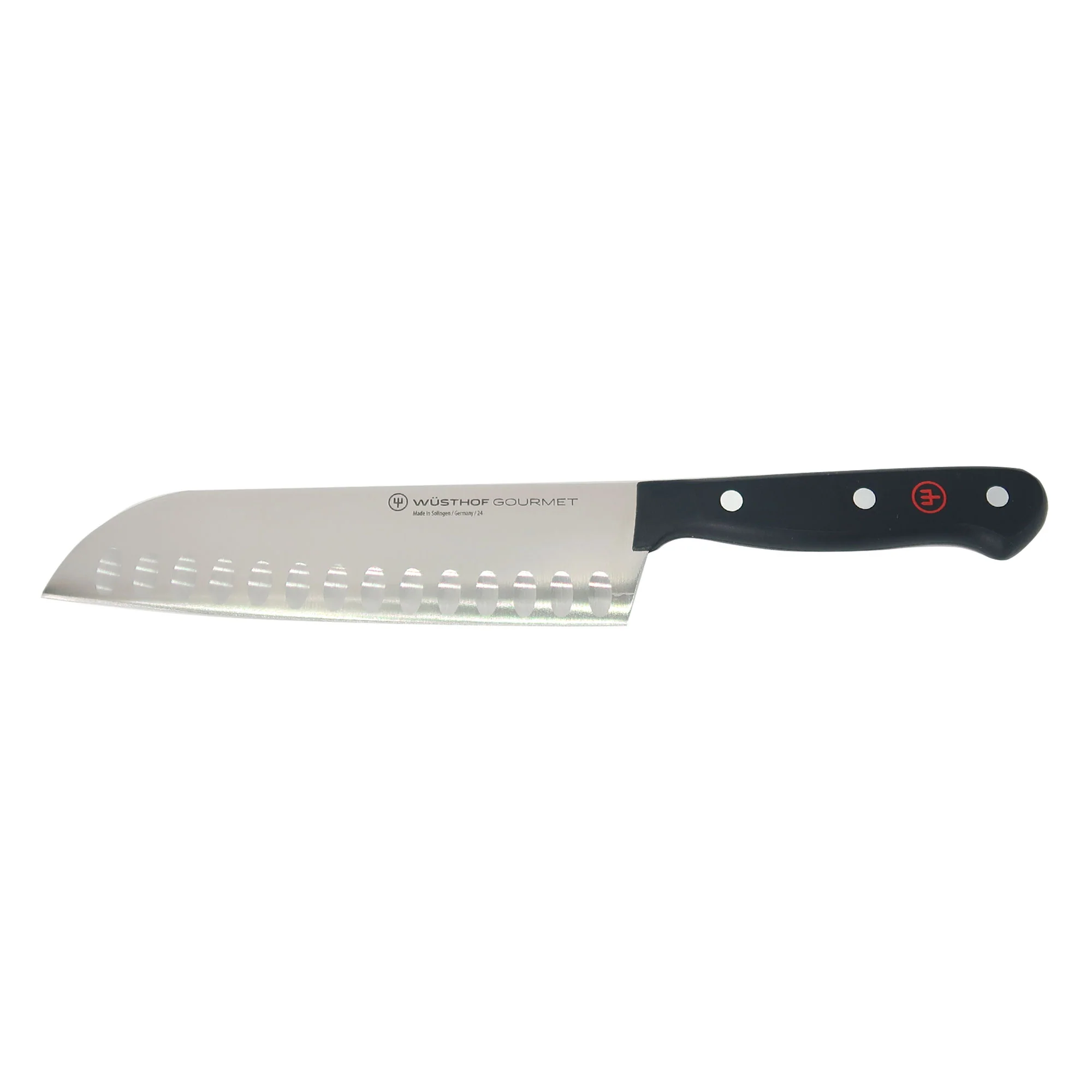WÜSTHOF Classic 6" Cleaver Knive, Black + Wusthof Gourmet 7" Hollow Edge Santoku Knife, Black - Image 7