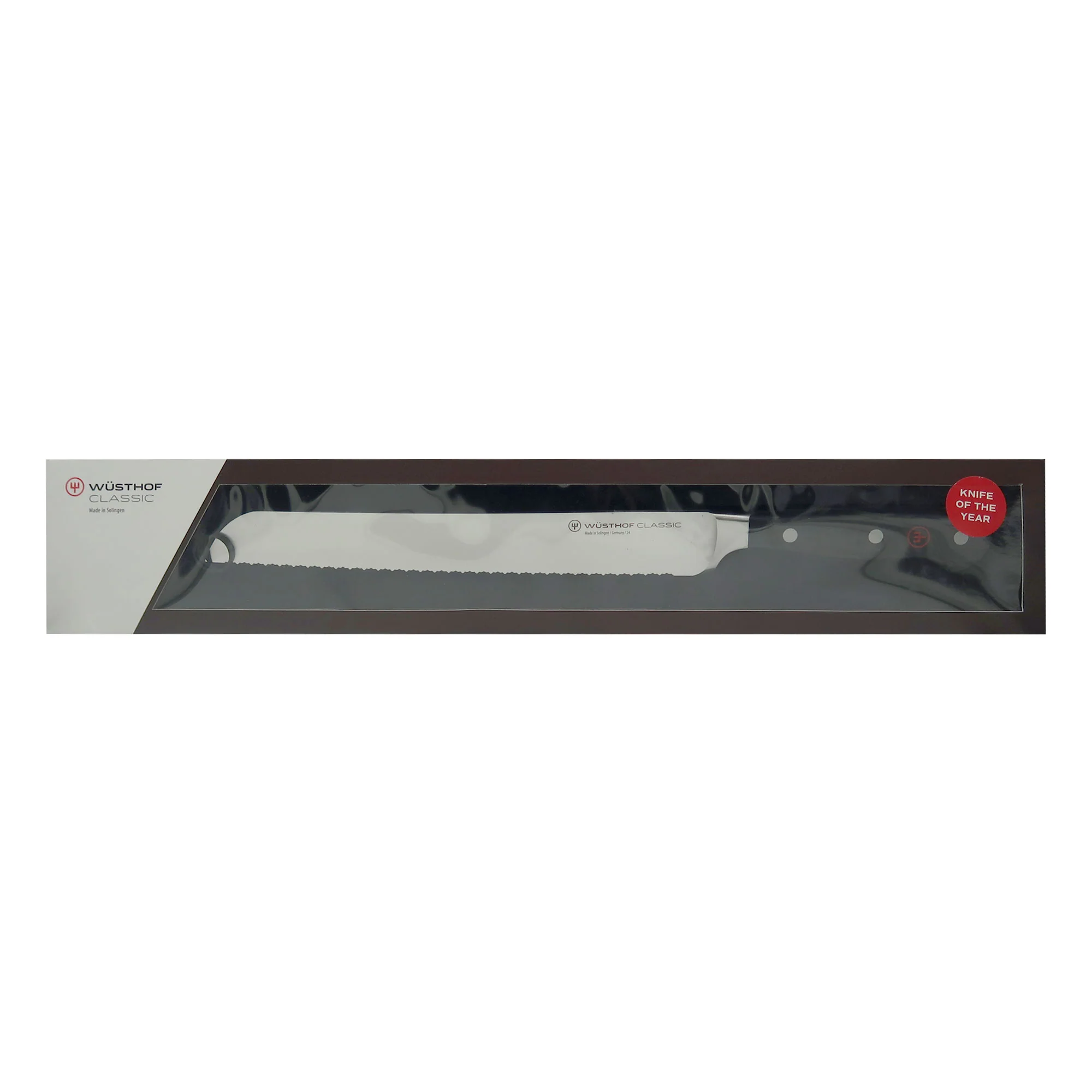 Wusthof Classic 9" Bread Knife, Silver - Image 4