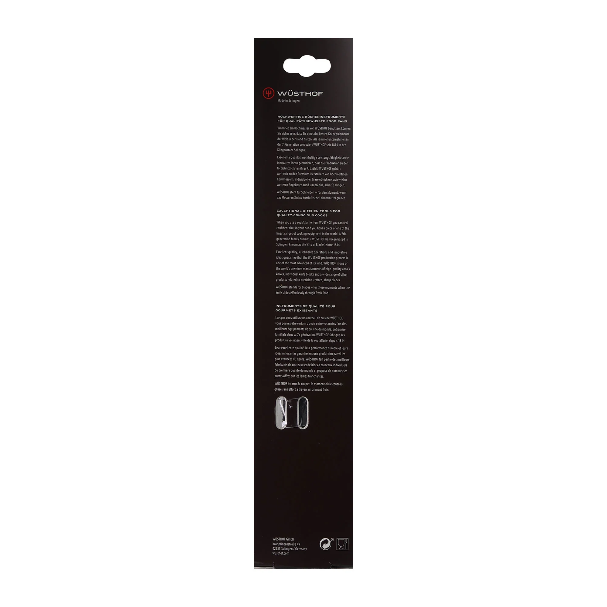 Wusthof Gourmet 7" Hollow Edge Santoku Knife, Black + Wusthof Gourmet 6" Chef's Knife - Image 8