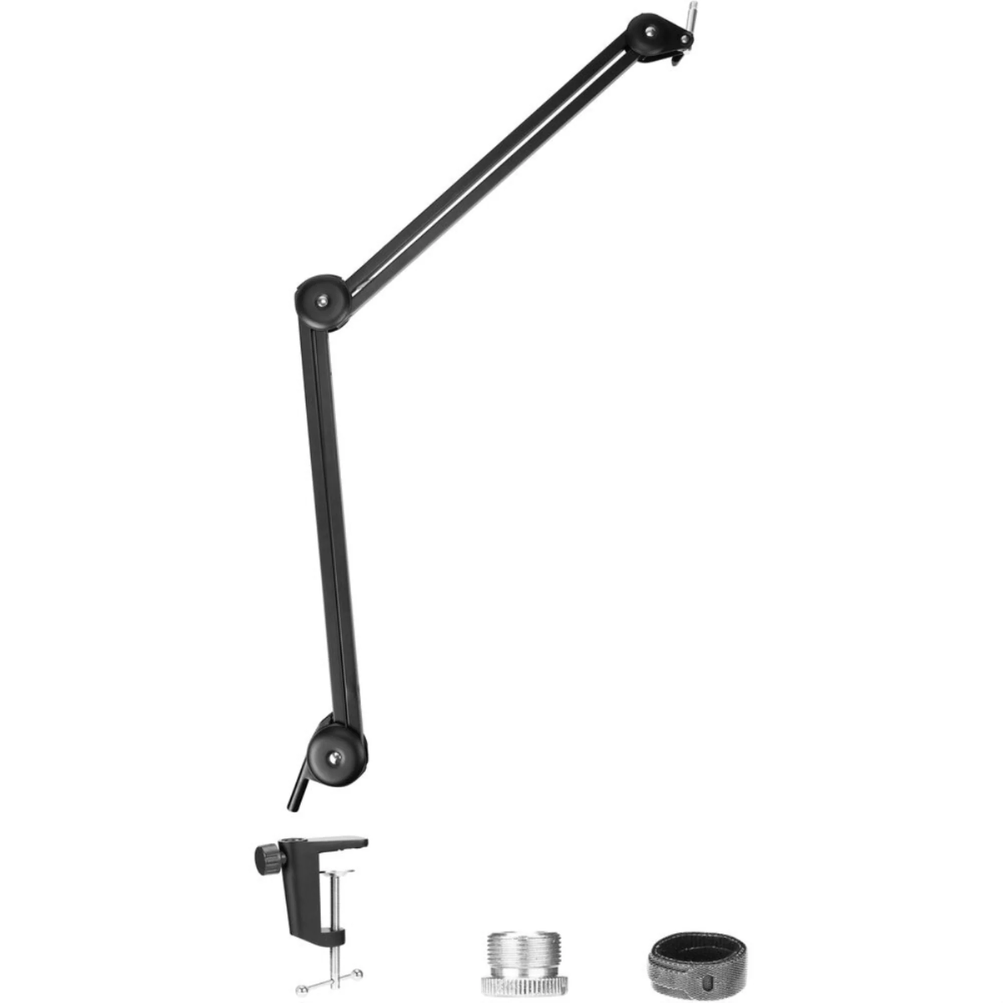 3x Zoom ZDM-1 Podcast Mic Pack Bundle w/ Microphone, Headphones, Tripod, Windscreen & Cable + 3x Boya BY-BA20 Aluminum Alloy Microphone Stand Bracket and Cleaning Kit - Image 9