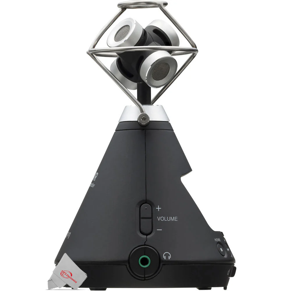 Zoom H3 VR Handy Audio Recorder with Built-In Ambisonics Mic Array + Pig Hog Solutions 3.5mm TRS to 3.5mm TRS Adapter Cable, 6ft and Accessories - Image 7