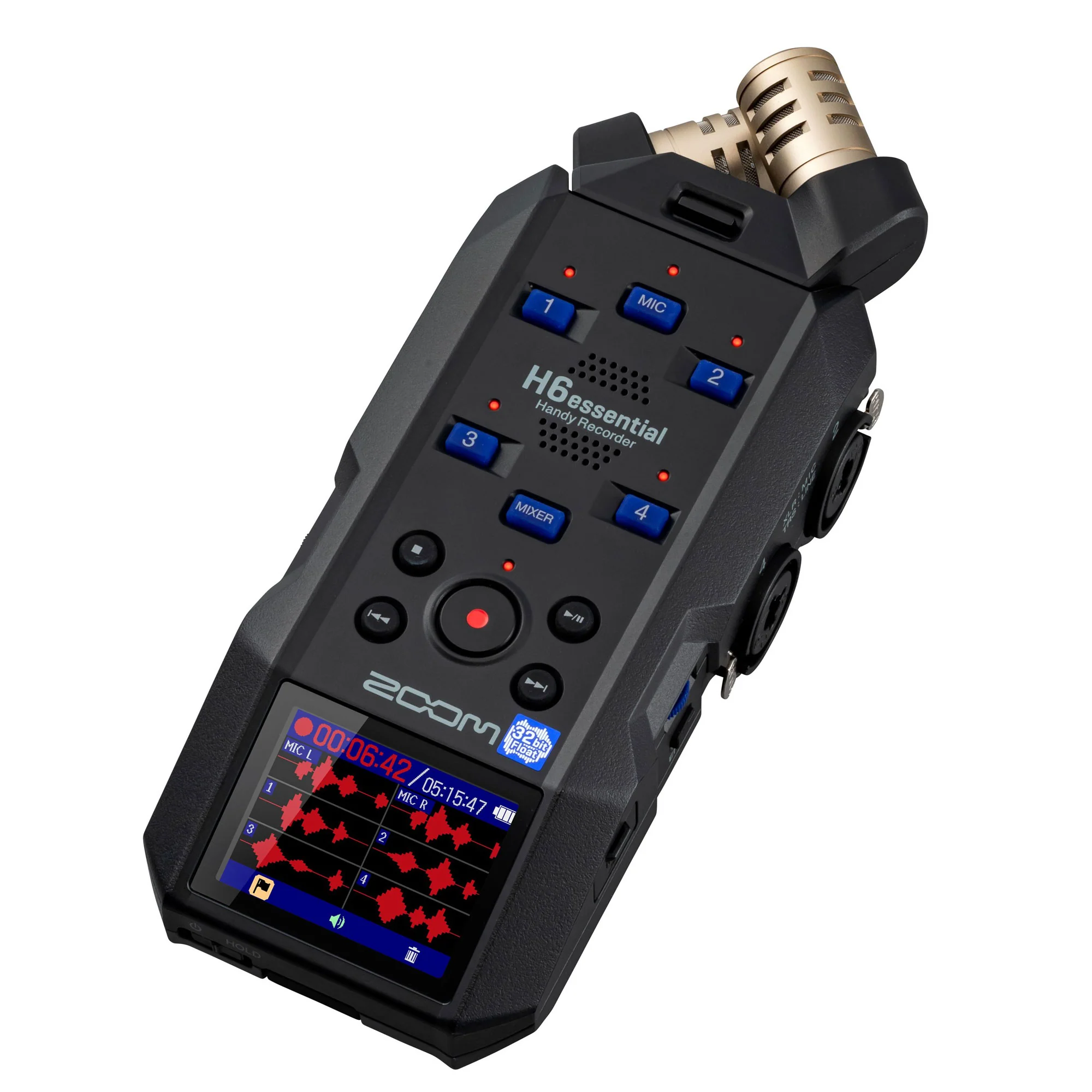 Zoom H6essential 6-Track 32-Bit Float Portable Audio Recorder + Vidpro Professional Wired XLR Lavalier Microphone XM-L2 for Pro Audio Equipment with XLR Input - Image 2