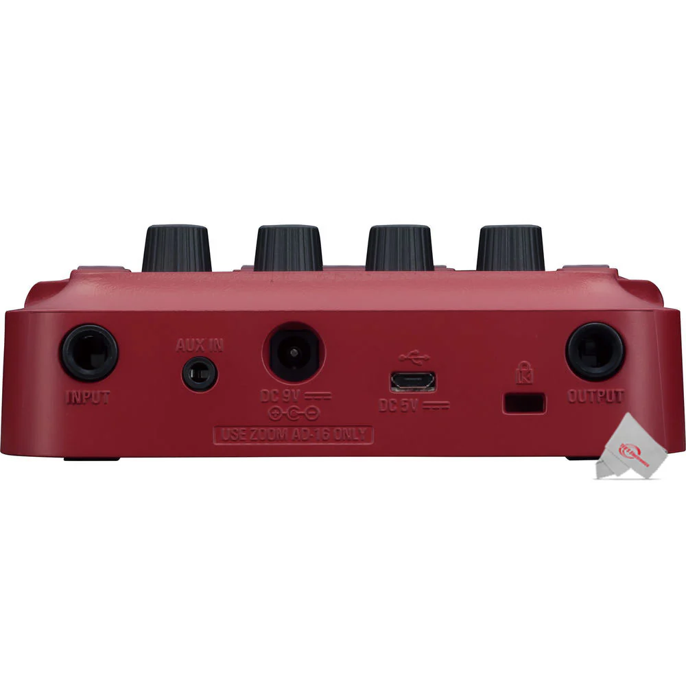 Zoom B1 Four Electric Bass Effects Processor + Pig Hog PP9V Power Supply + Battery & Charger - Image 6
