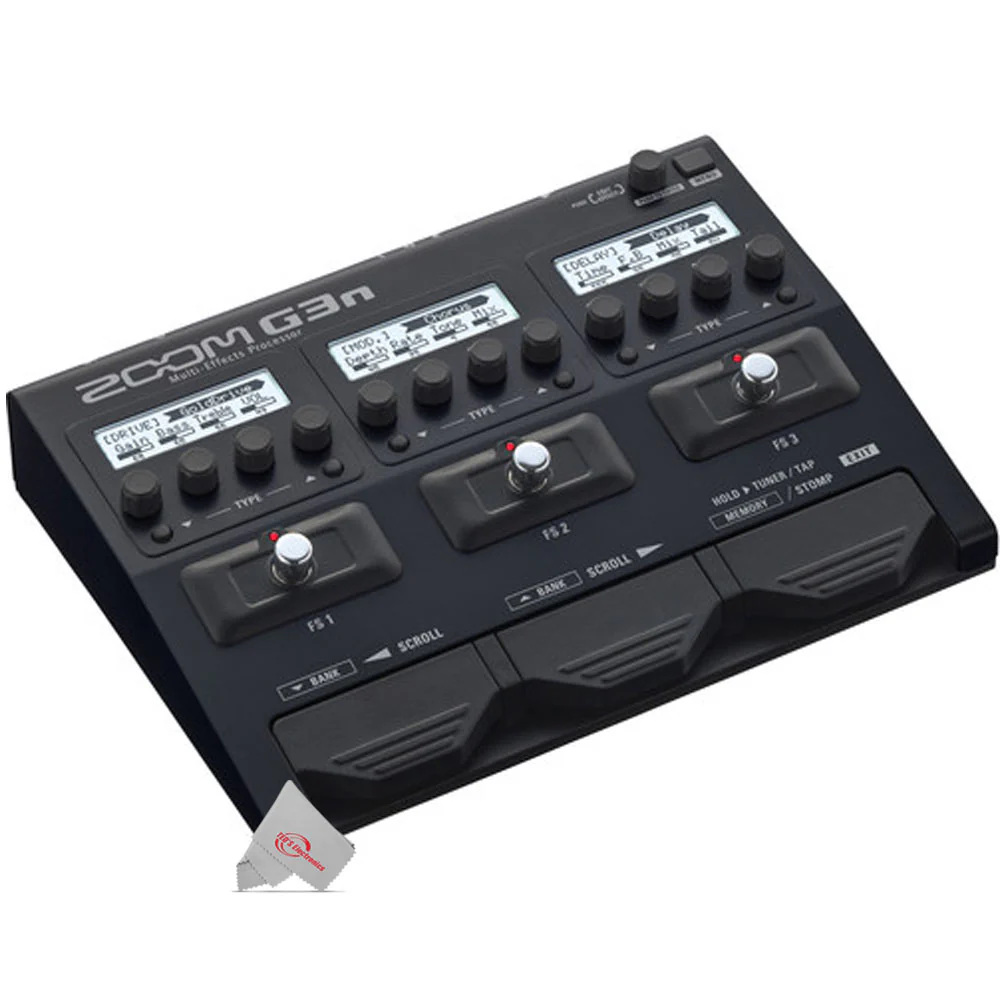 Zoom G3n Multi-Effects Pedal Processor For Electric Guitar + Pig Hog Cable & Connector - Image 2