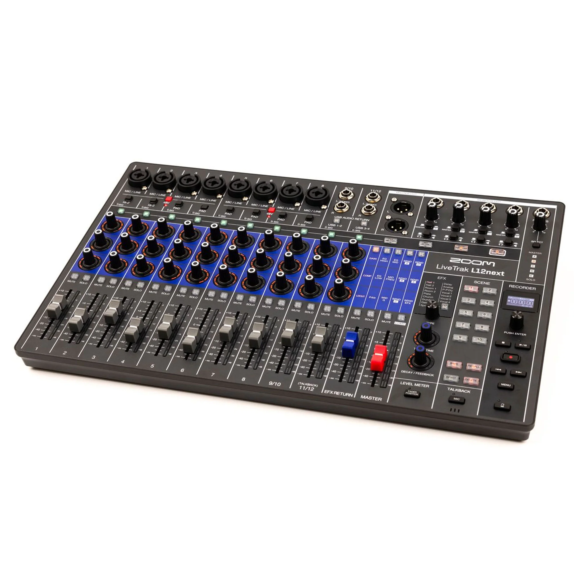 Zoom LiveTrak L12next Digital Mixer / Recorder with Sony MDR-7506 Sound Monitor Headphones Bundle - Image 7