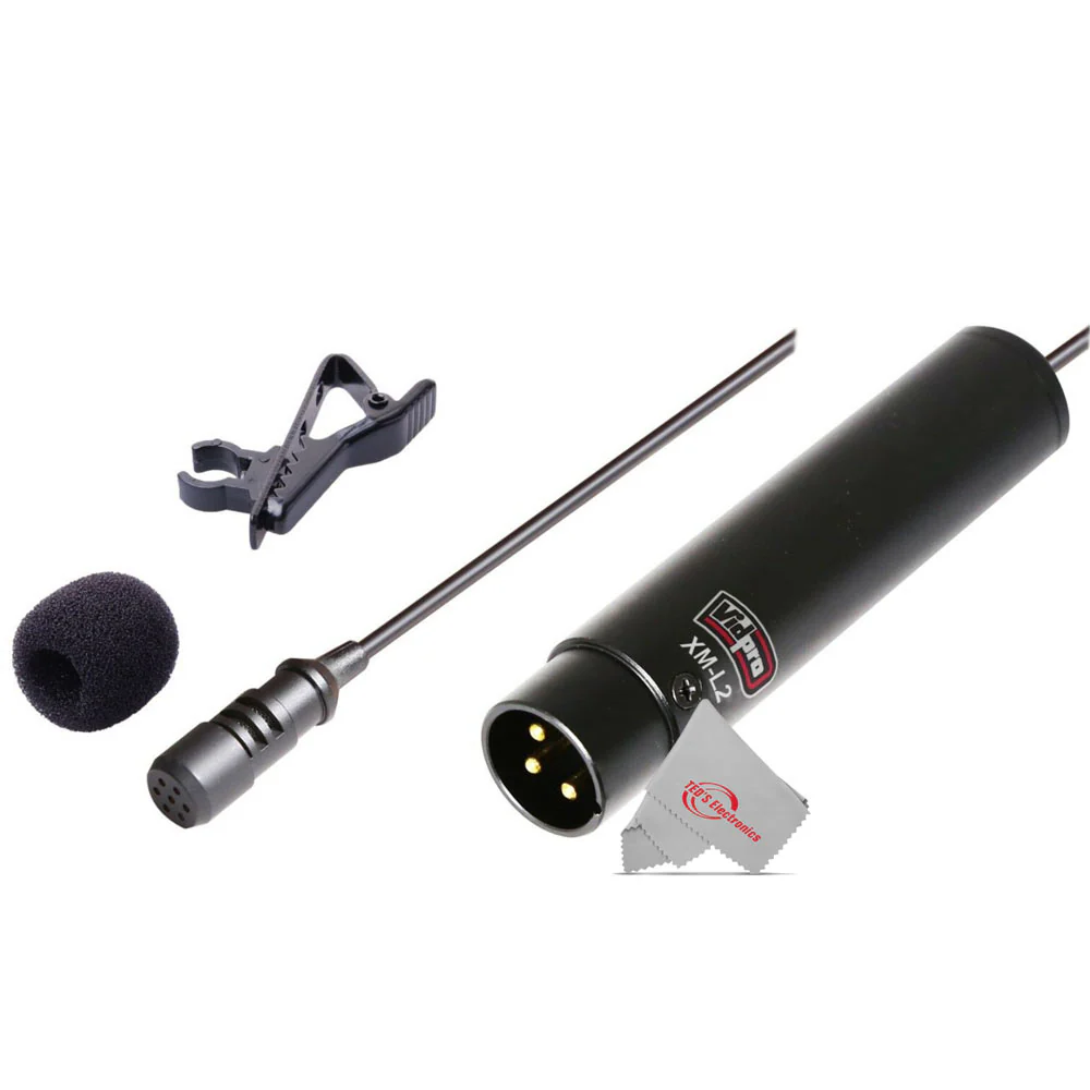 Zoom PodTrak P4next Portable Multitrack Podcast Recorder + 2x Vidpro Professional Wired XLR Lavalier Microphone XM-L2 - Image 10