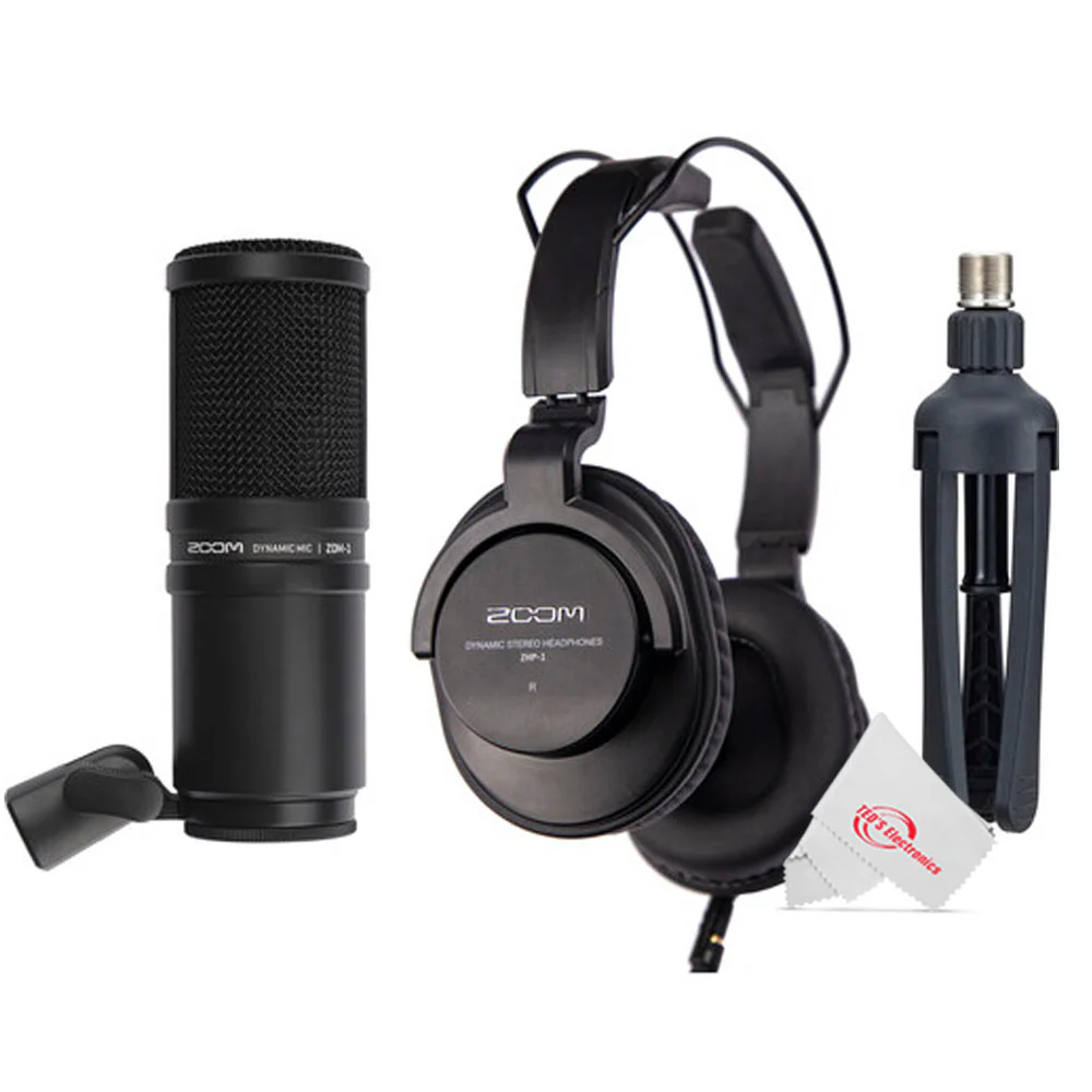 Zoom PodTrak P4next Portable Multitrack Podcast Recorder + 3x Zoom ZDM-1 Podcast Mic Pack Accessory Bundle + 256GB Ultra MicroSDXC Memory Card + Professional Cleaning Kit - Image 8