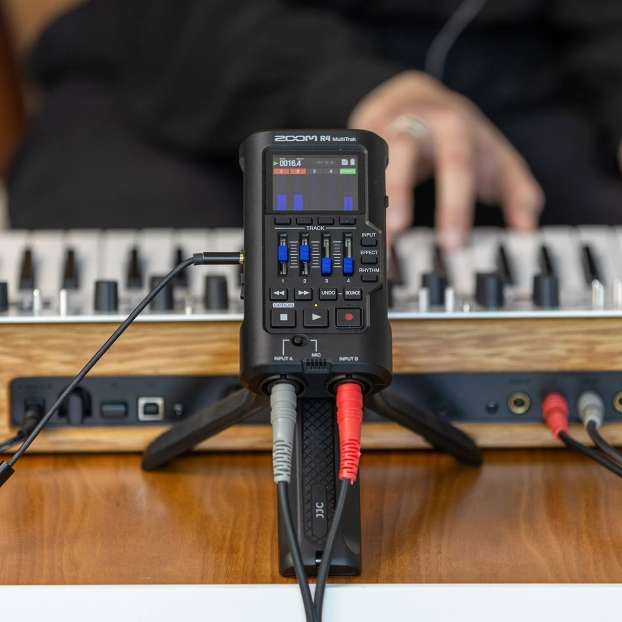 Zoom R4 MultiTrak 32-Bit Float Recorder with ZDM-1 Podcast Mic Pack Accessory Bundle and 16GB microSD Memory Card - Image 7
