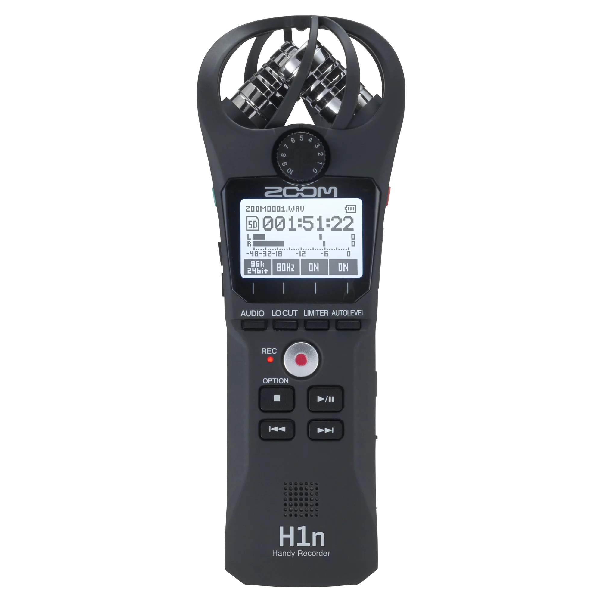 Zoom H1n-VP Portable Handy Recorder with Windscreen, AC Adapter, USB Cable & Case (Black) - Image 2
