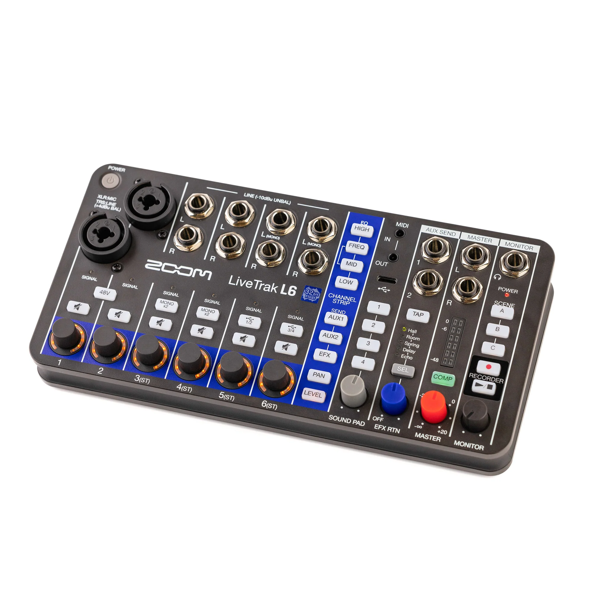 Zoom LiveTrak L6 10-Track Digital Mixer / Recorder + Zoom ZDM-1 Podcast Mic Pack Accessory Bundle With Microphone, Headphones, Tripod, Windscreen & Cable + 2x SanDisk 128GB Ultra UHS-I microSDXC Memory Card with SD Adapter - Image 5
