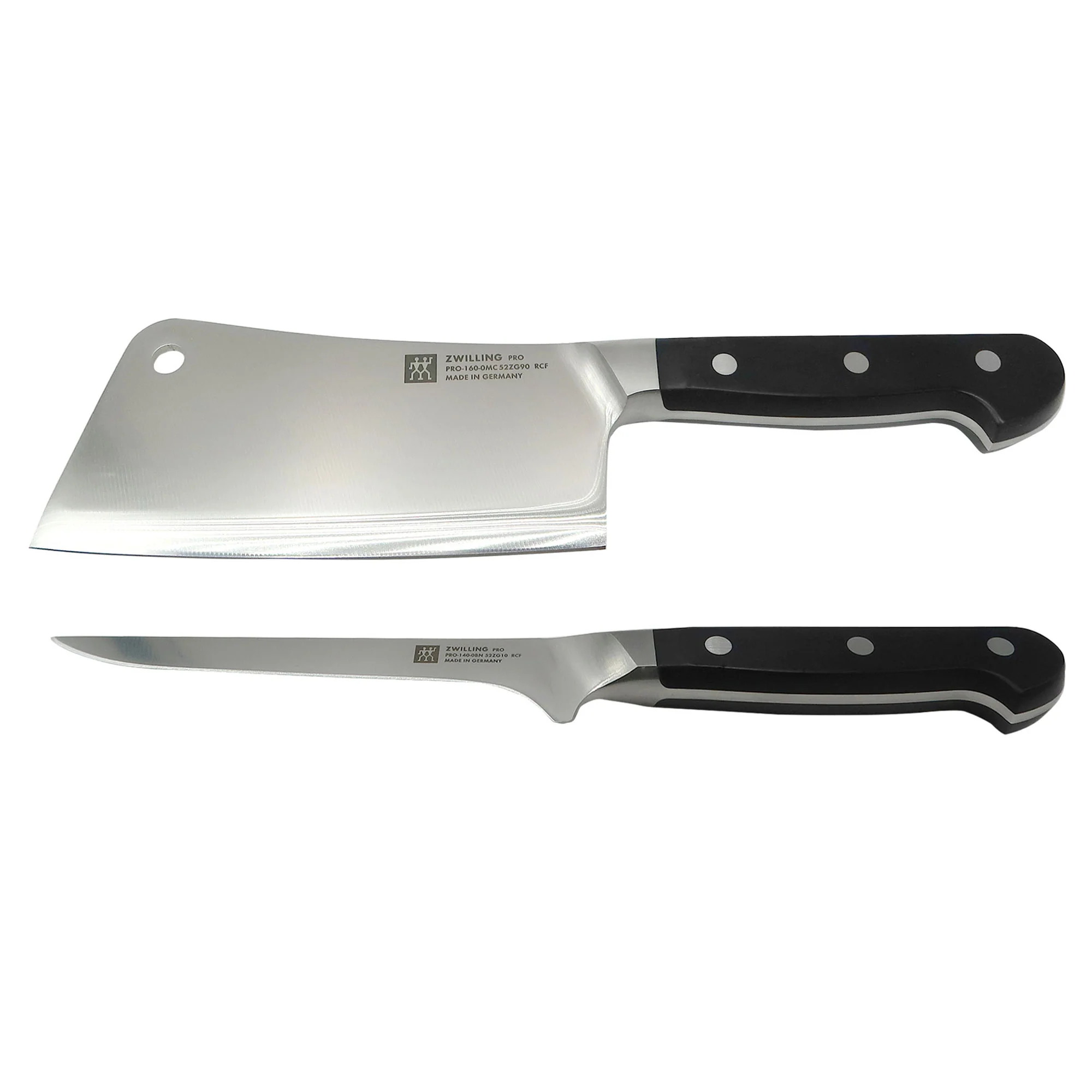 ZWILLING Pro 6" Meat Cleaver + ZWILLING Pro 5.5" Flexible Boning Knife